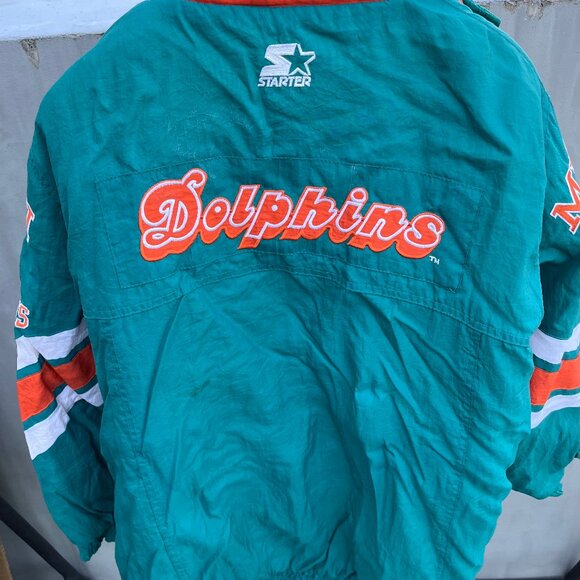 Vintage 90's Miami Dolphins Starter Jacket- Zip Up- Size XL - Picture 3 of 7